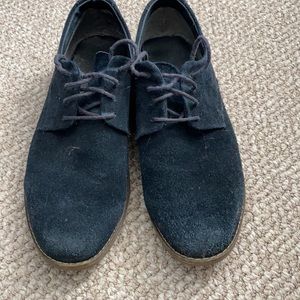 Blue suede shoes